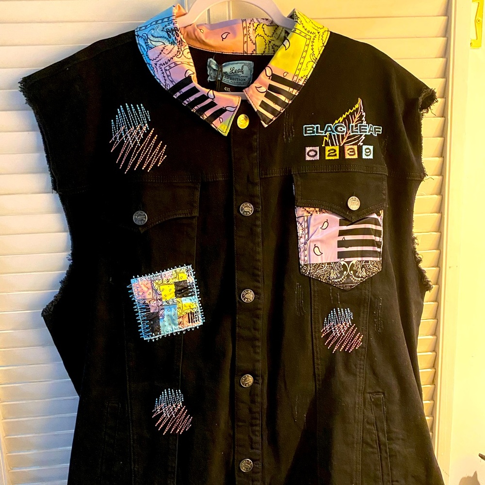 BLACK JEAN VEST